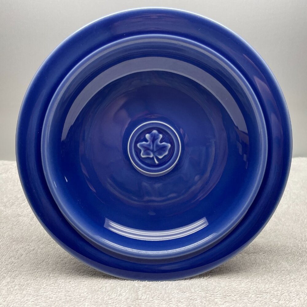 GUC S/2 Dansk Soup/Pasta Bowls, Stoneware, "Craftmark Denim", Leaf, 9 1/2" D - Picture 2 of 14
